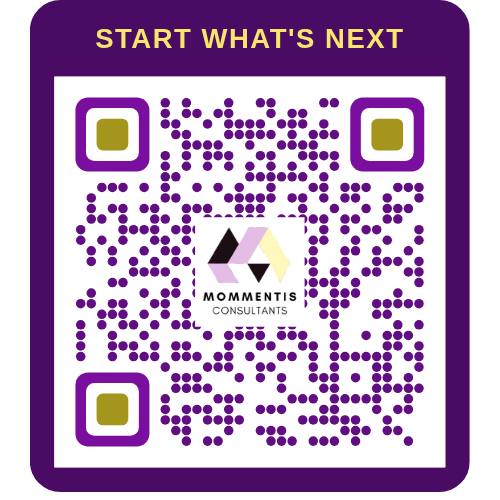 Mommentis What’s Next playbook QR code